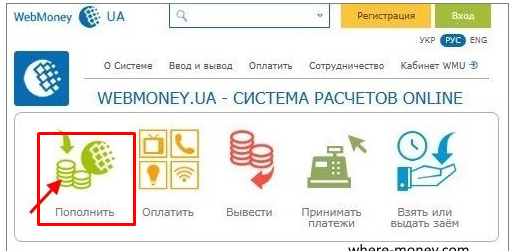 Пополнение вебмани кошелька