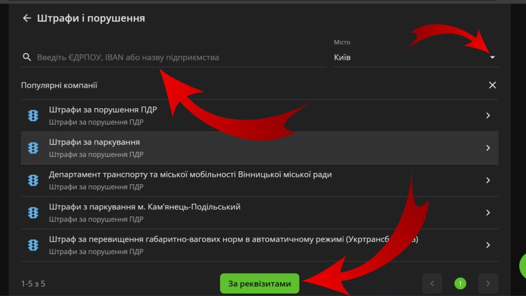 Оплата штрафа Приват24